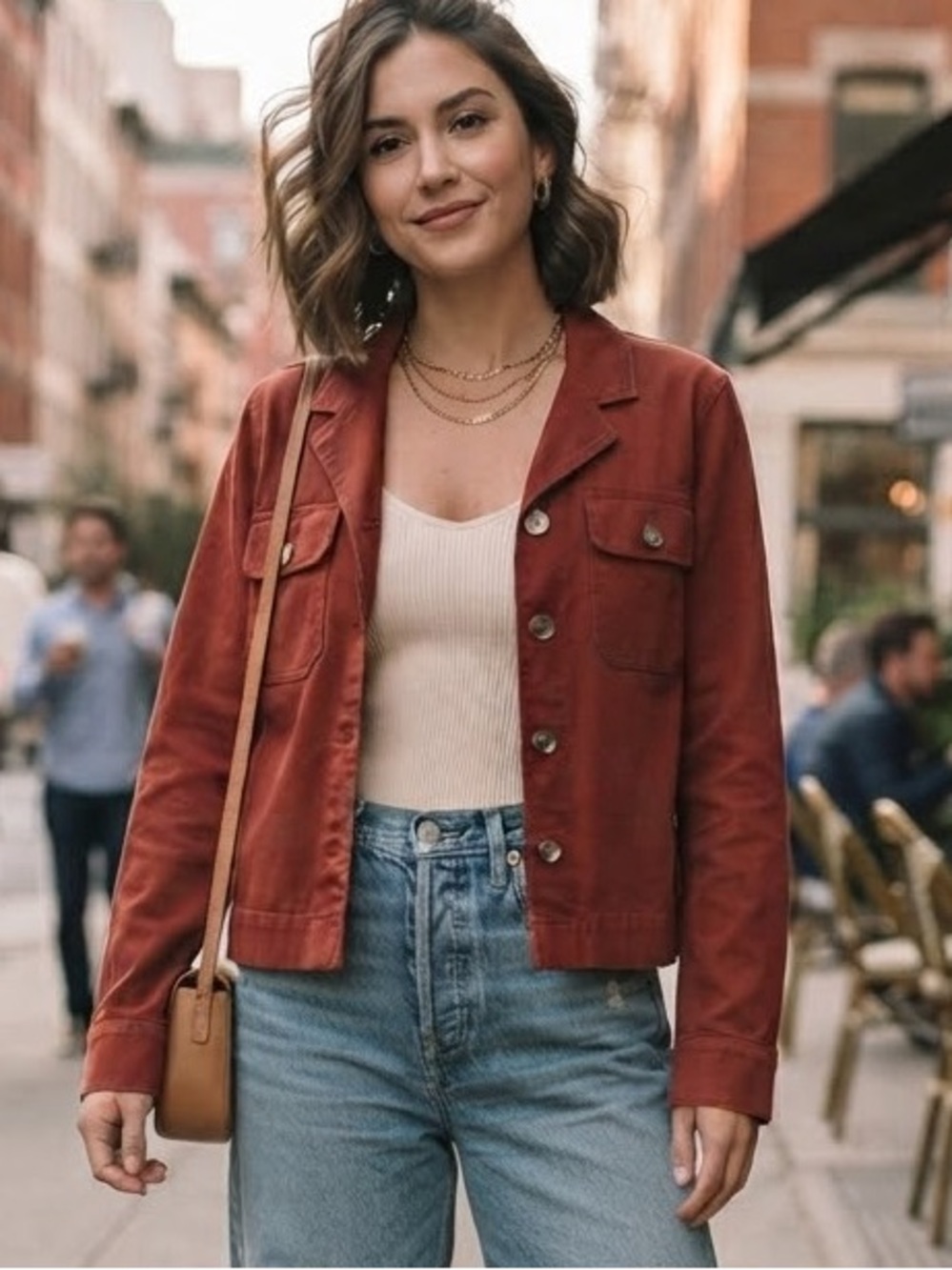 Sanctuary Streetwear Boho Chic Rust Utility Cotton Jacket